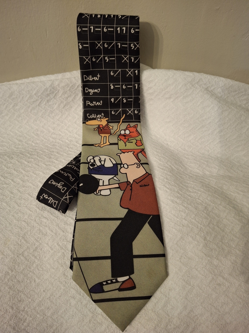 Dilbert Bowling Tie